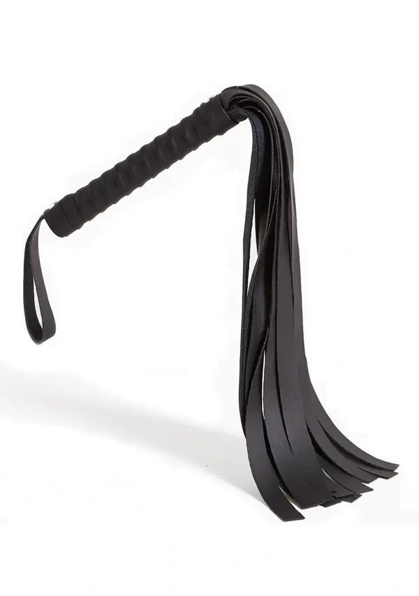 Black Faux Leather Flogger  Impact Play