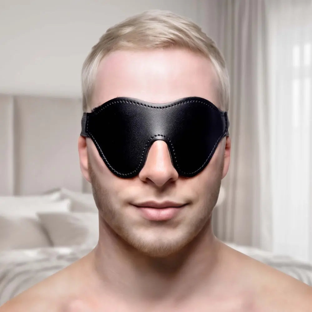 Black Fleece Lined Sex Blindfold  Blindfold