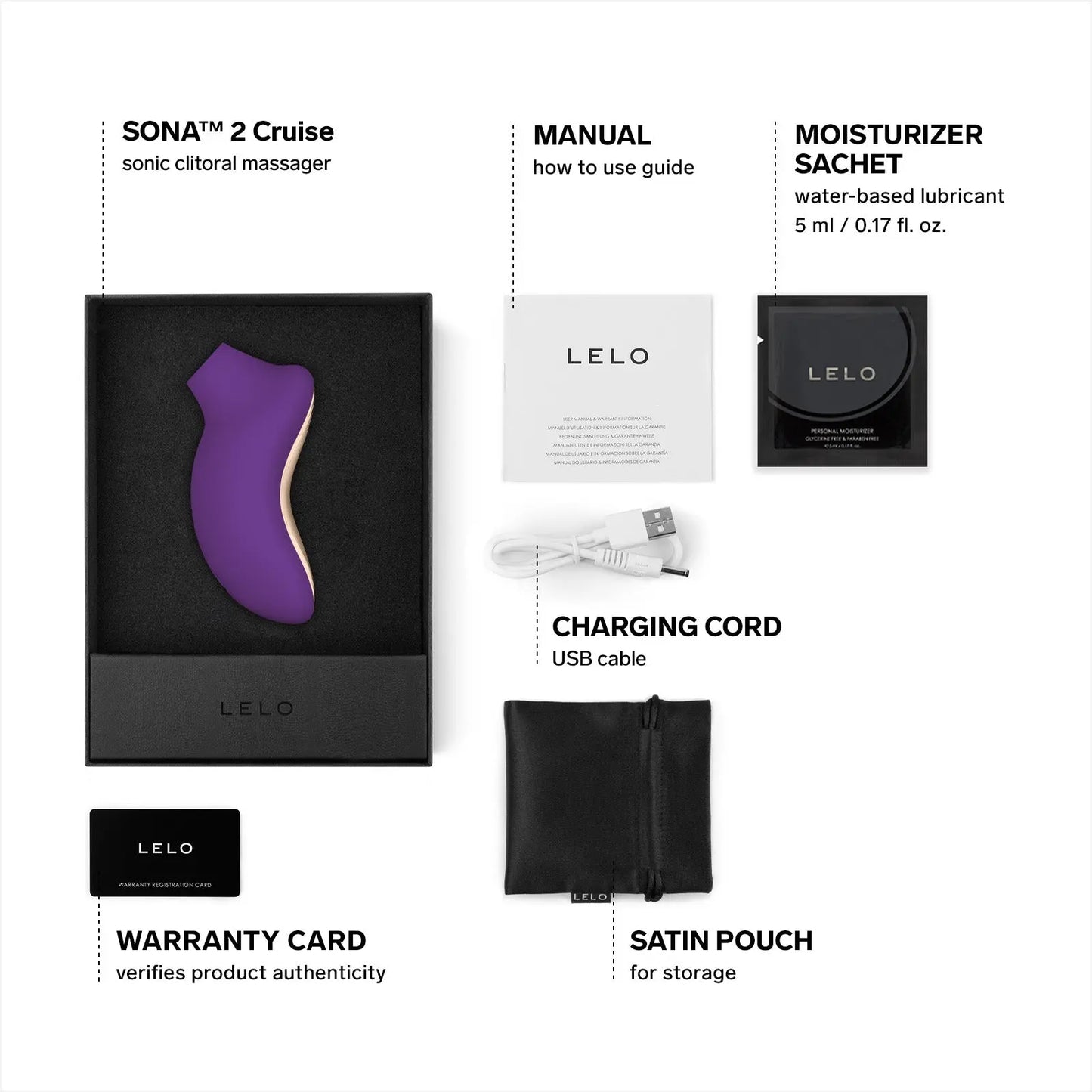 Black Friday Special Price LELO SONA 2 Purple  Vibrators