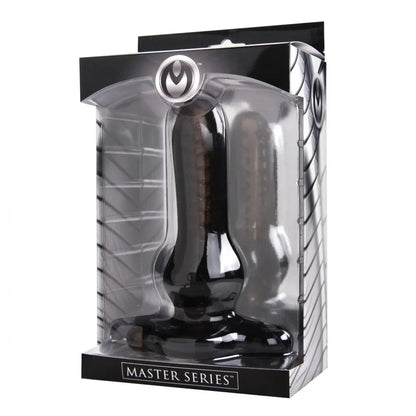 Black Inception Multi Functional Fucking Device  Hollow Anal Plug