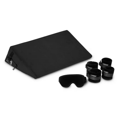 Black Label Wedge W/Cuffs Black  BDSM