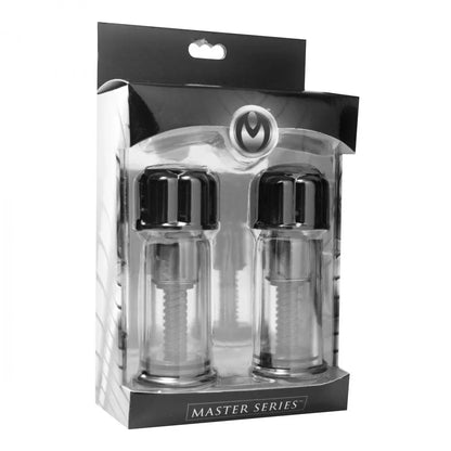 Black Maxxx Powerful Twist Nipple Suckers BDSM Nipple Toys  Nipple and Clit Toys