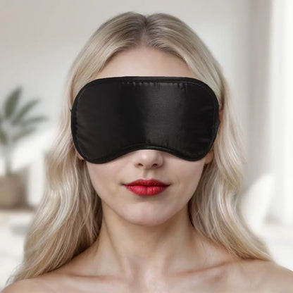 Black Satin Blindfold Mask  Blindfold
