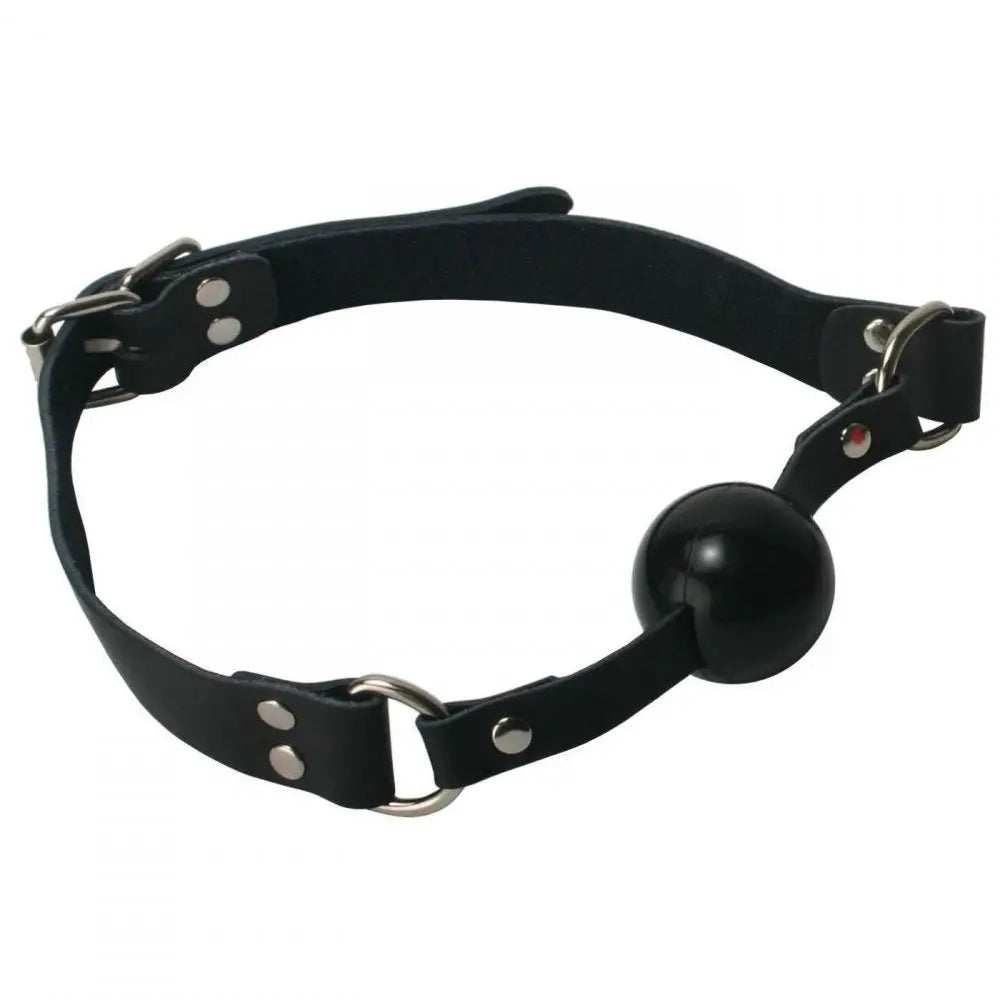 Black Silicone Ball Gag  Bondage Gear