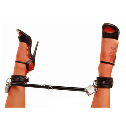 Black Steel Adjustable BDSM Spreader Bar Bondage Sex Toy  Restraints and Cuffs