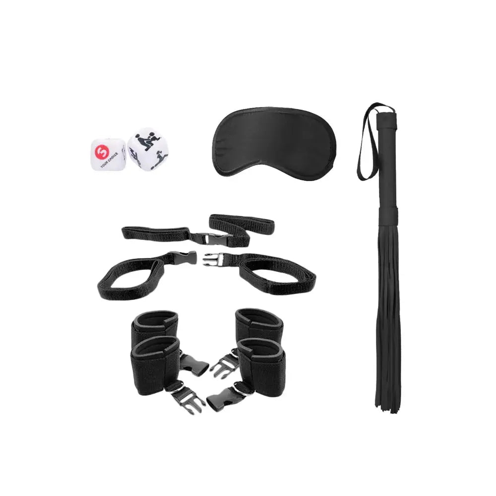 Black & White Bed Post BDSM Restraint Kit Bondage Kit  Bondage Kits