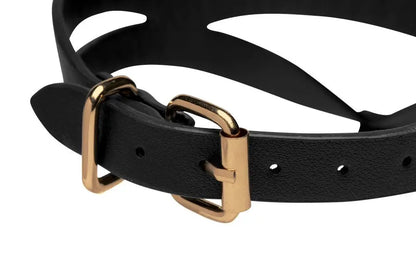 Black and Gold BDSM Collar with Leash Bondage Kit  Collars and Leads
