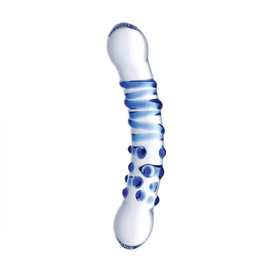 Blu Dual Ended Glass Dildo  Glass Dildo