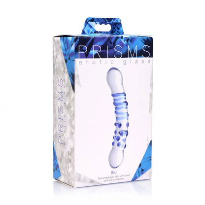 Blu Dual Ended Glass Dildo  Glass Dildo