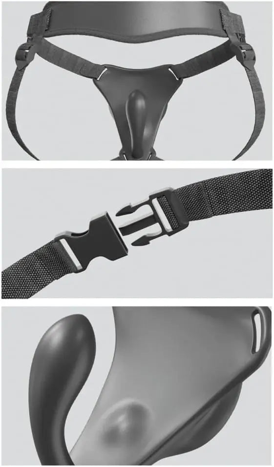 Body Dock G-Spot Pro Vibrating Silicone Strap-On Harness  Harnesses