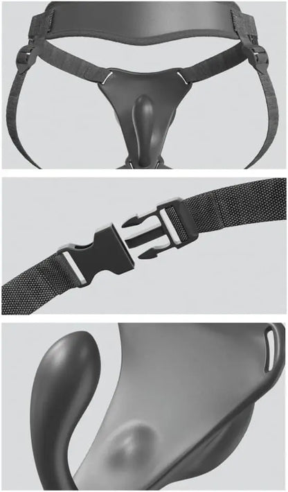 Body Dock G-Spot Pro Vibrating Silicone Strap-On Harness  Harnesses