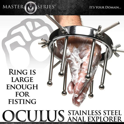 Bondage Anal Expander Oculus Stainless Steel Anal Explorer  Anal Training