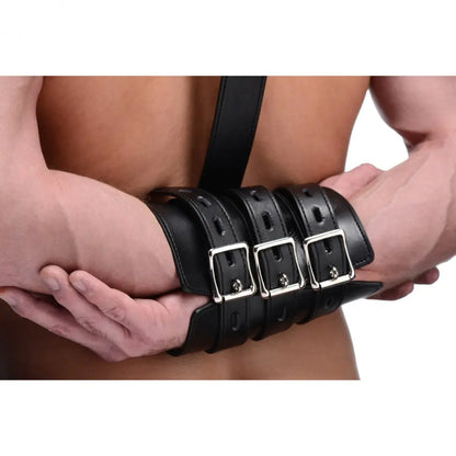 Bondage Arm Binder Leather BDSM Restraints Locking Arm Restraints  Restraints and Cuffs