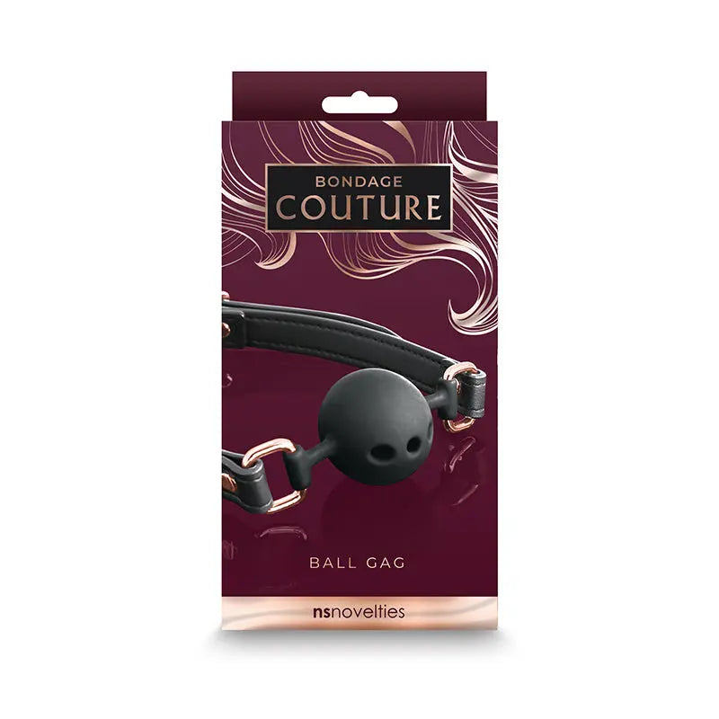 Bondage Couture Ball Gag Black  Fetish - Gags