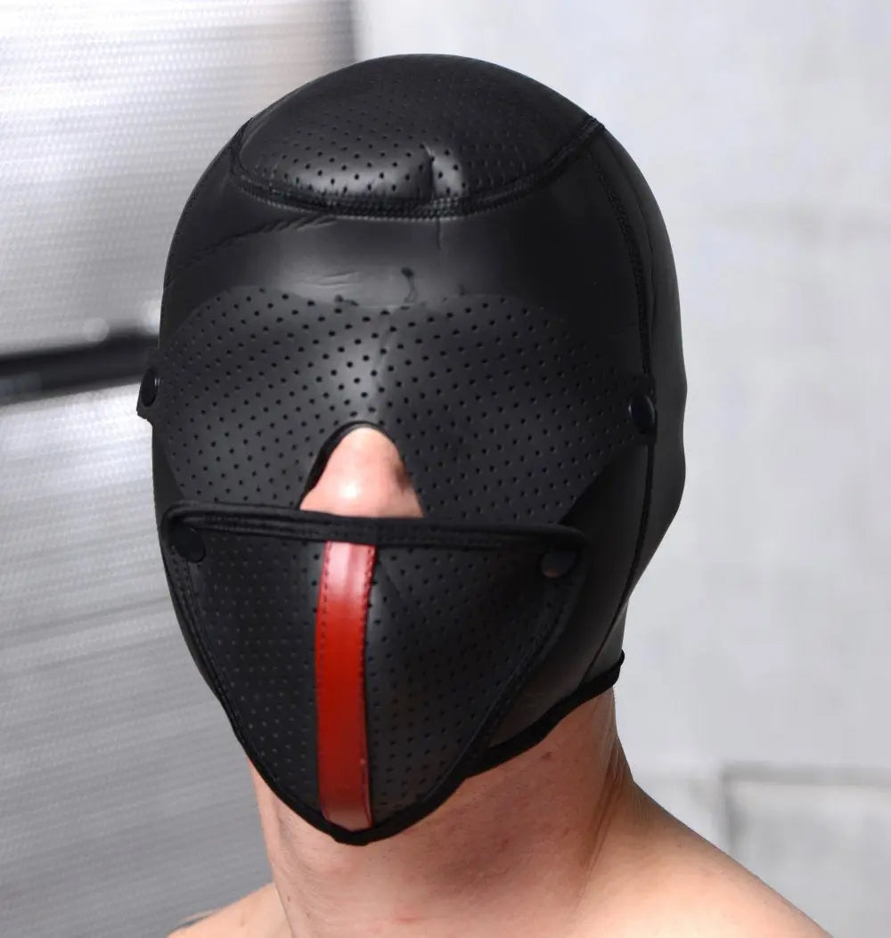 Bondage Hood Scorpion Hood With Removable Blindfold and Face Mask  Masks, Gags and Blindfolds