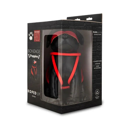 Bondage Puppies Adult Stuffed Animal  - Prowler RED Roped Up Rover  Novelties - Gag Gifts