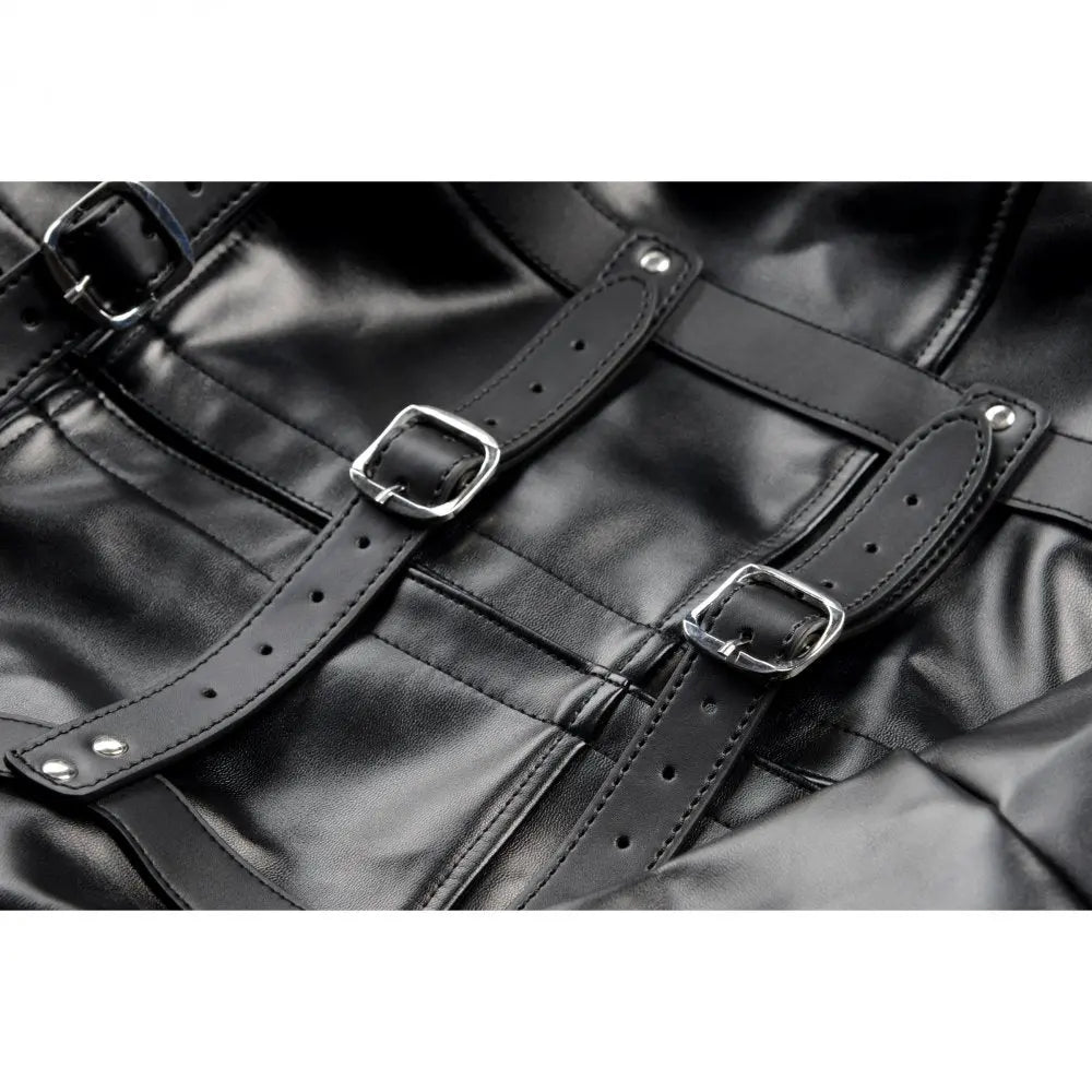 Bondage Straight Jacket - Extra Large BDSM Leather Straight Jacket Restraint  Restraints and Cuffs