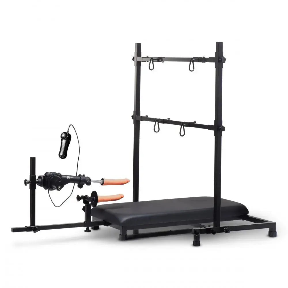 Bondage Table Breed Master Breeding Stand with Sex Machine  Dungeon Furniture and Accessories