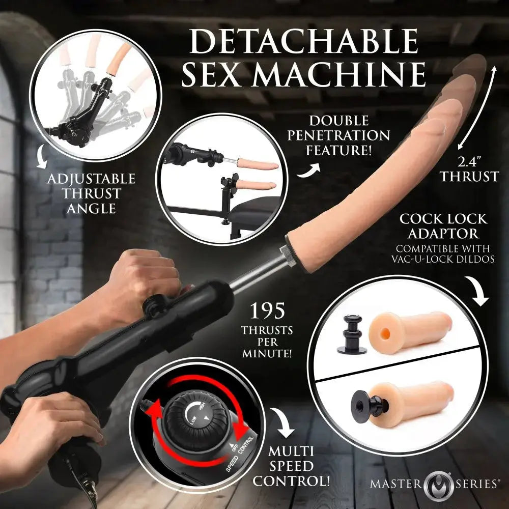 Bondage Table Breed Master Breeding Stand with Sex Machine  Dungeon Furniture and Accessories