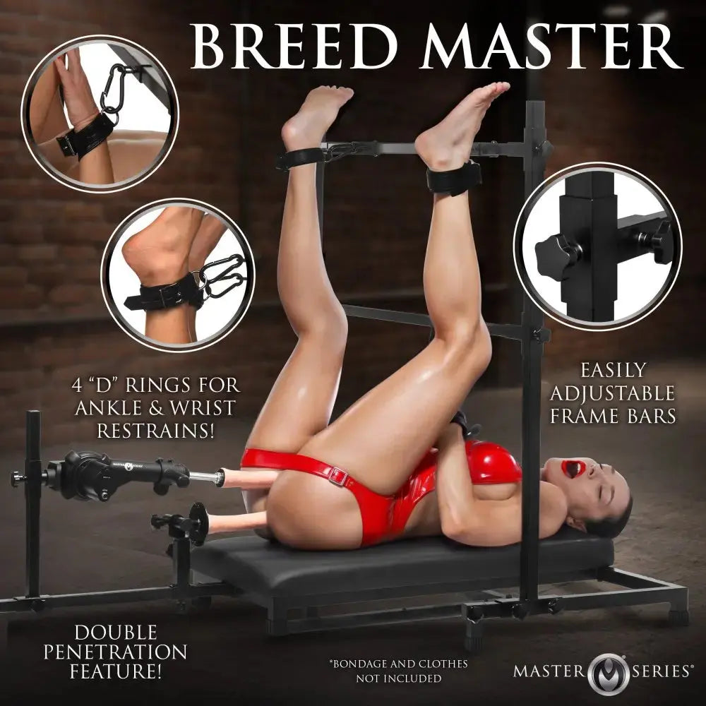 Bondage Table Breed Master Breeding Stand with Sex Machine  Dungeon Furniture and Accessories