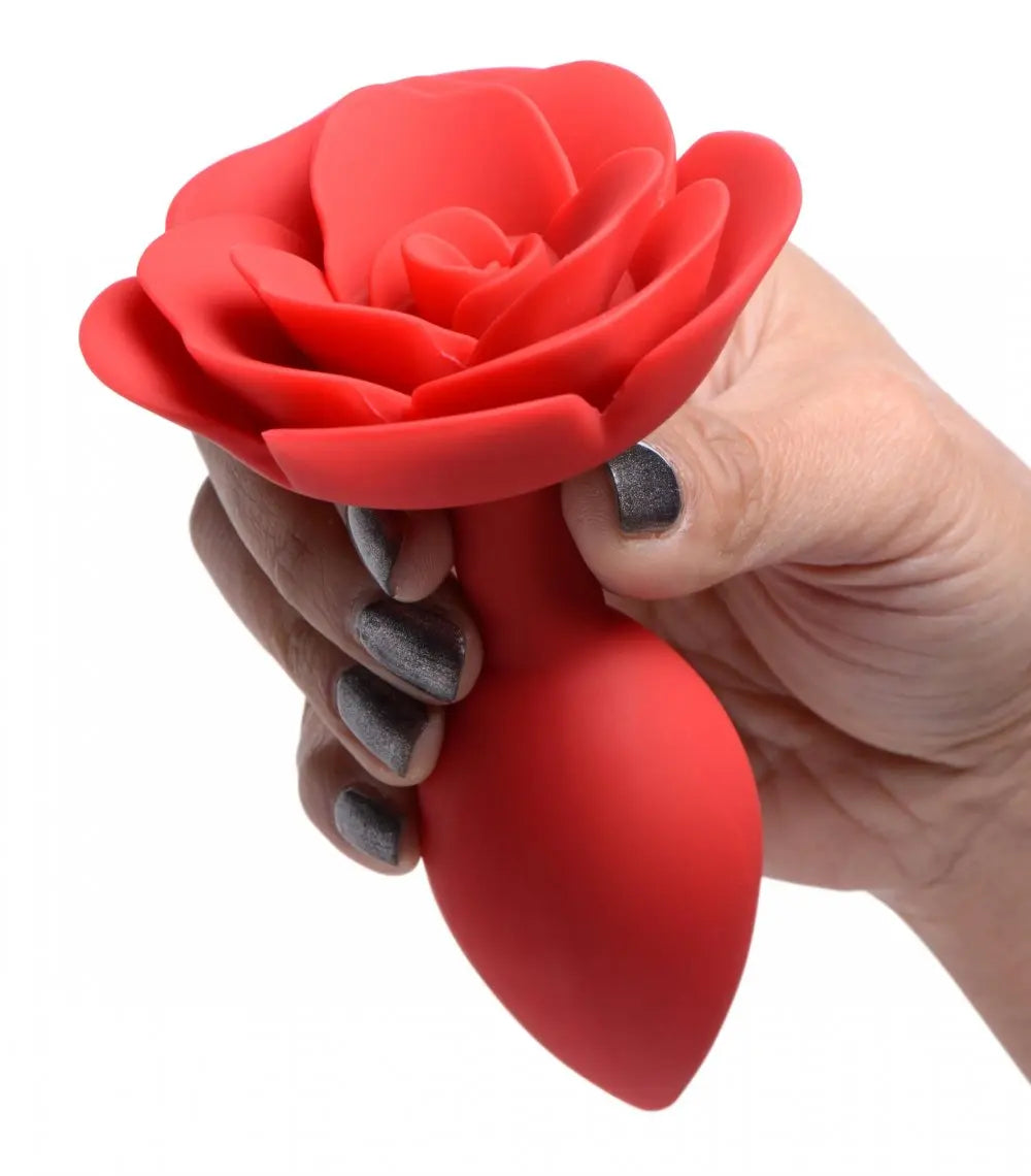 Booty Bloom Silicone Rose Anal Plug - Large  Anal Plug Sex Toy