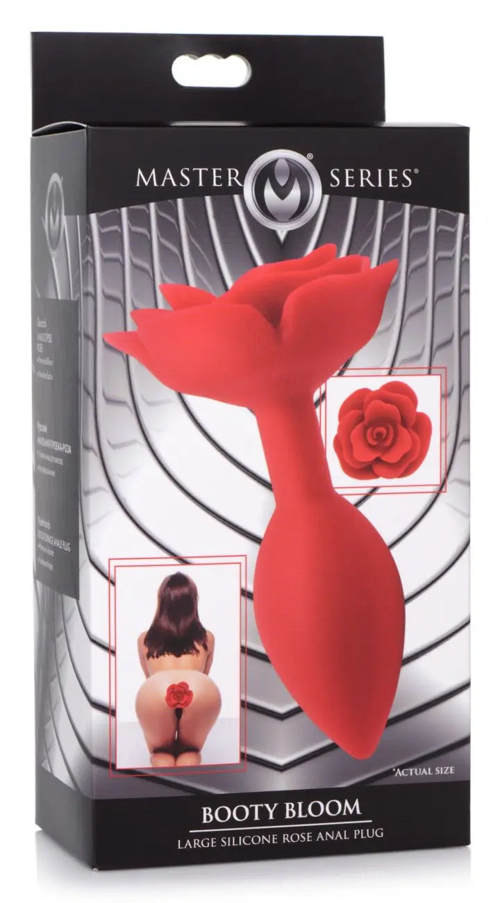 Booty Bloom Silicone Rose Anal Plug - Large  Anal Plug Sex Toy