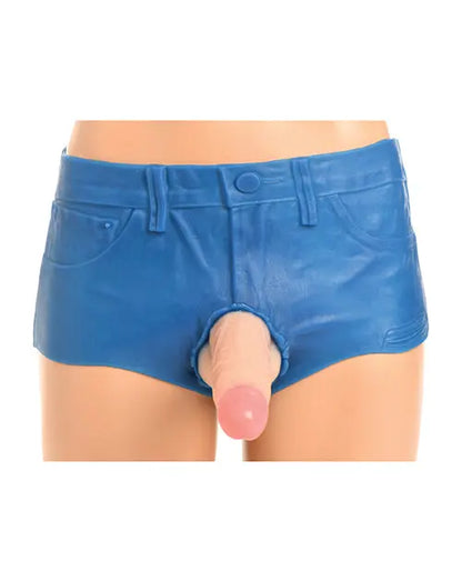 Booty Shorts 6 Inch Dildo Silicone Strap On Harness - Small  Strap-Ons & Harnesses