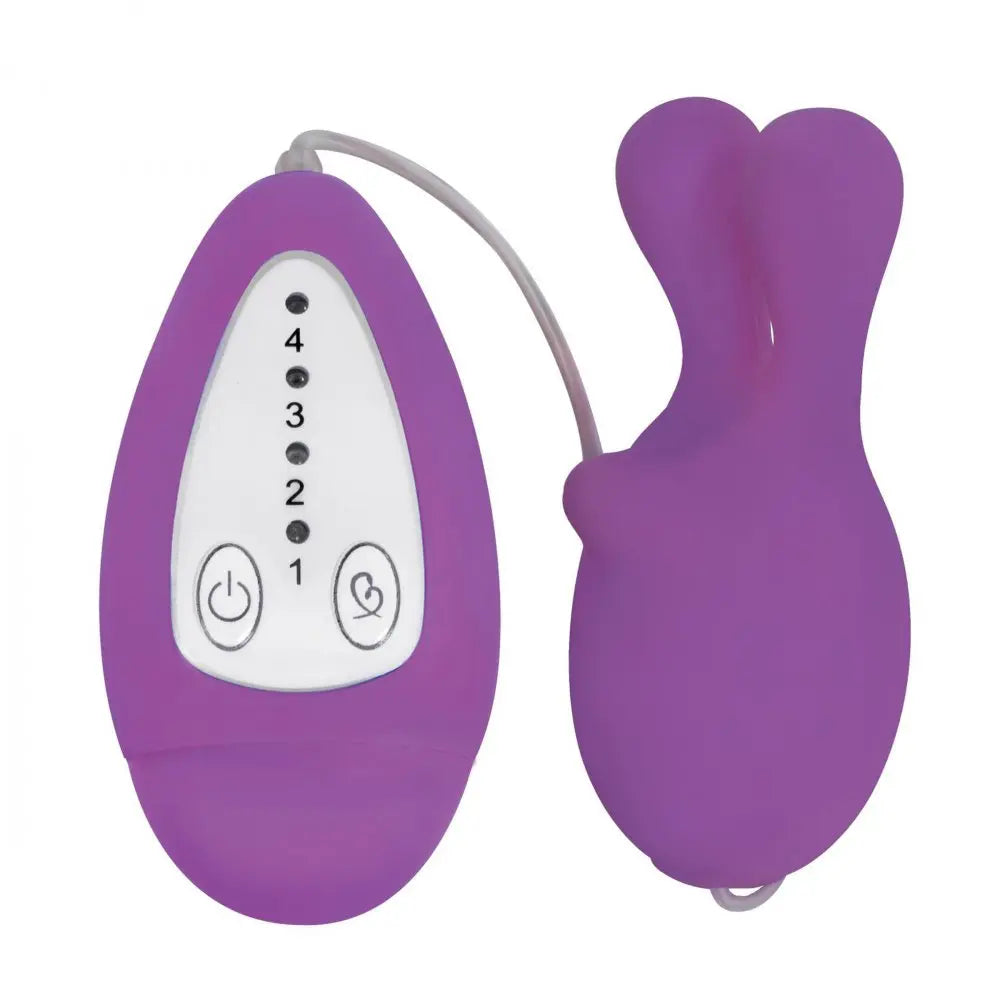 Bounce Silicone Bunny Bullet Vibe- Purple  Vibrating Toys