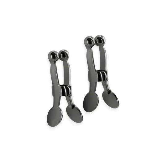 Bound Nipple Clamps C1 Gunmetal  Fetish - Nipple Clips Clamps & Suckers