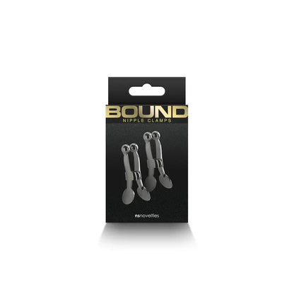 Bound Nipple Clamps C1 Gunmetal  Fetish - Nipple Clips Clamps & Suckers