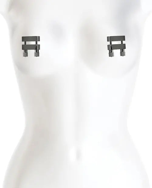 Bound Nipple Clamps Nipple Vice - Gunmetal Nipple Press  Nipple and Clit Toys