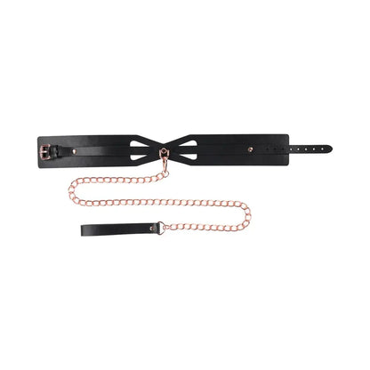 Brat BDSM Collar and Leash Rose Gold Bondage Leash  Collars and Leads