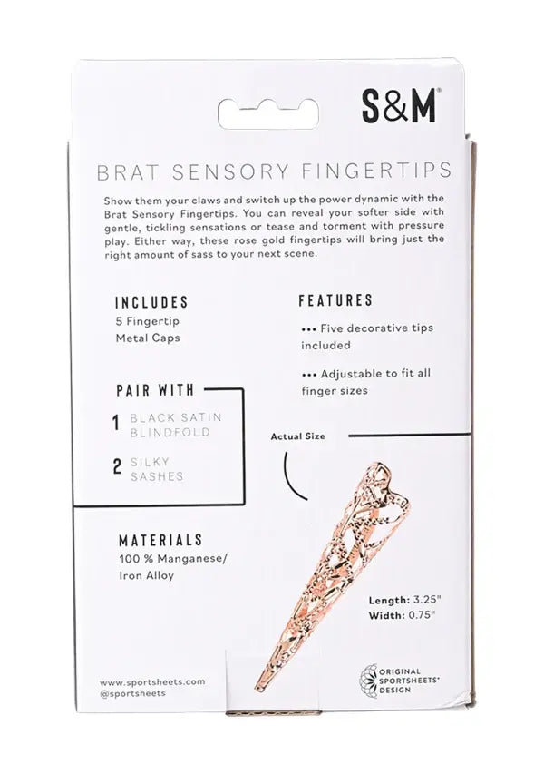 Brat Sensory Fingertips  BDSM