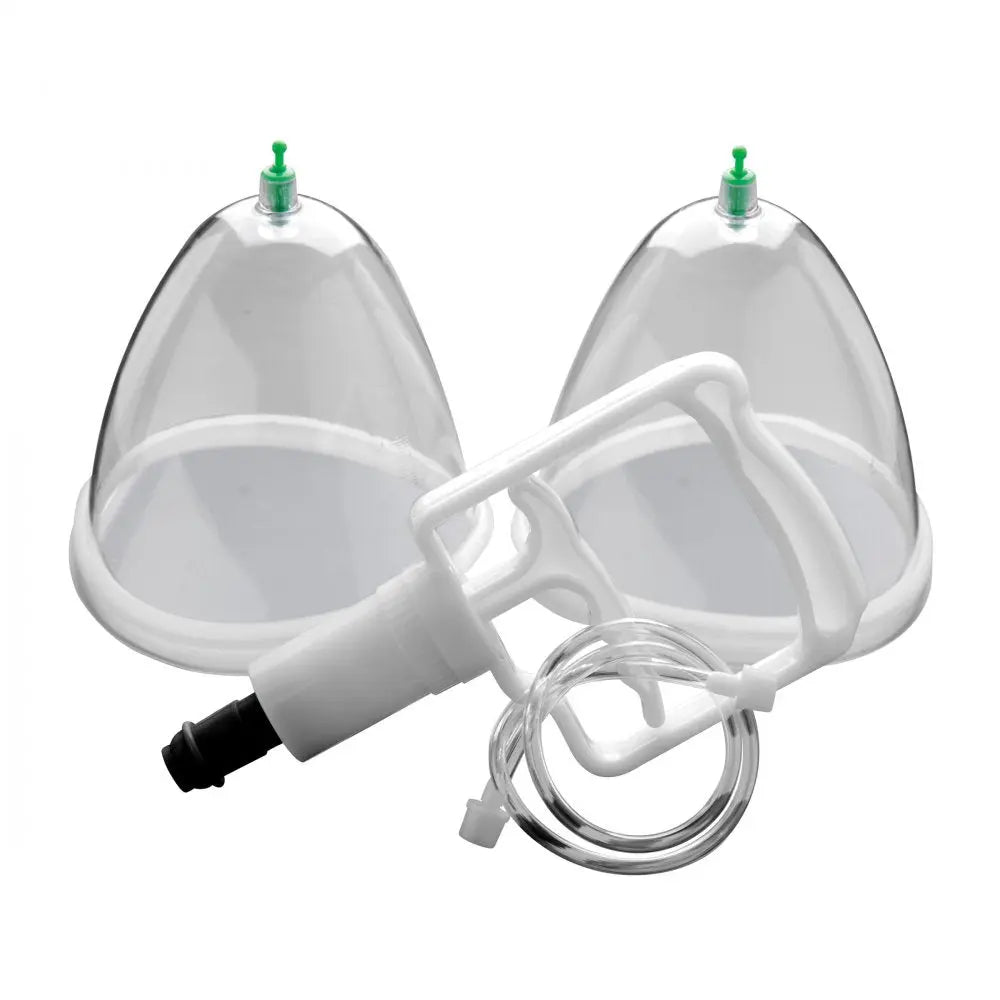 Breast Cupping System BDSM Tit Torture Breast Suction Bondage Tools  Enlargement Gear and Pumps