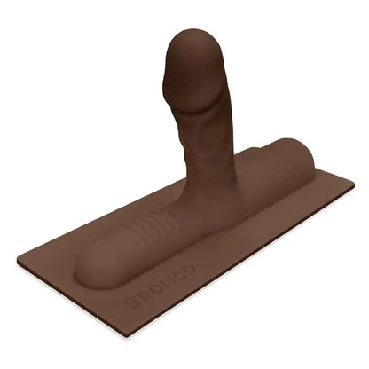 Bronco - Realistic Silicone Attachment - Chocolate  Vibrators