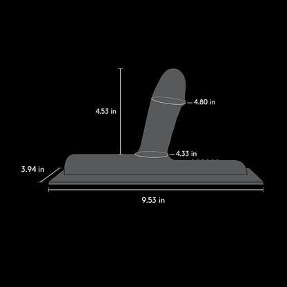 Bronco - Realistic Silicone Attachment - Chocolate  Vibrators