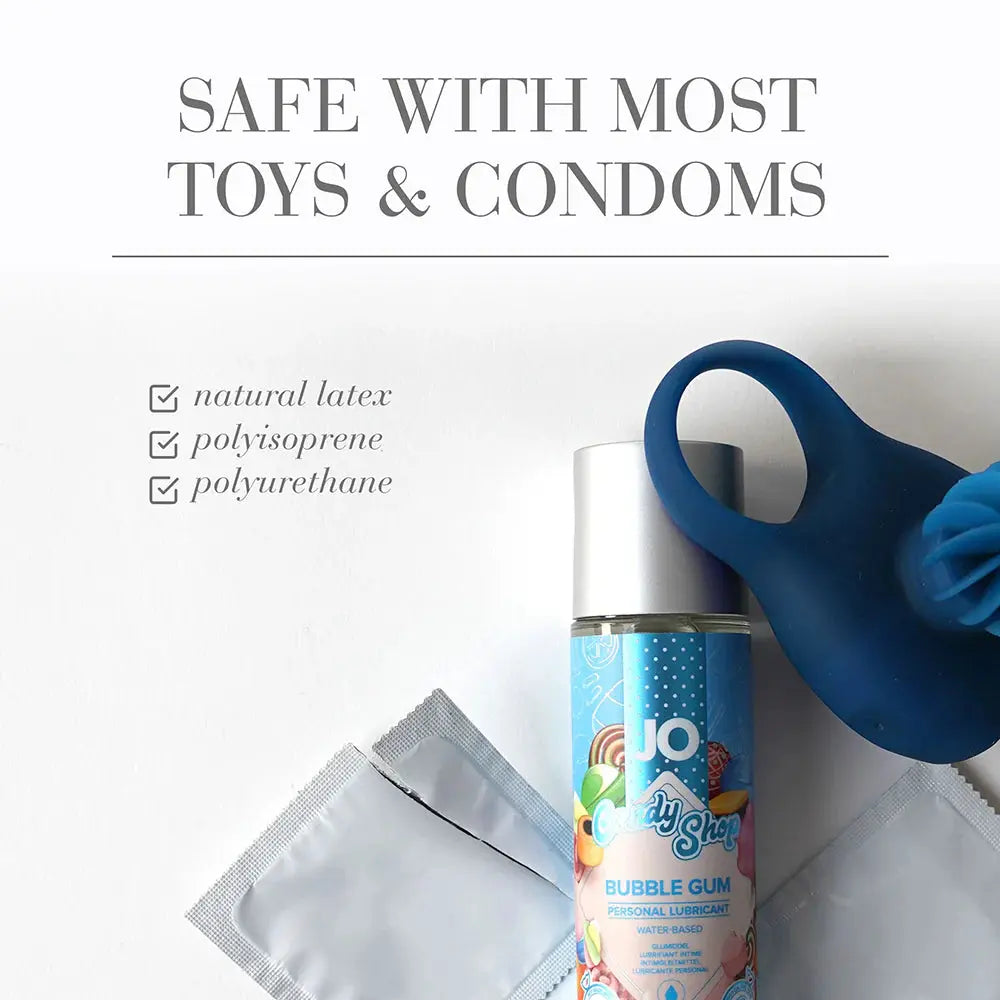 Bubble Gum Lube JO Candy Shop Bubble Gum Flavored Water-Based Lubricant 2 oz.  Flavored Lube