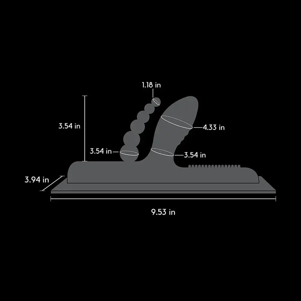 Buckwild - Double Penetration Silicone Attachment  Vibrators