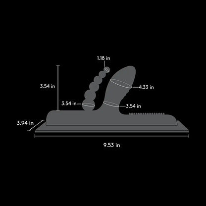 Buckwild - Double Penetration Silicone Attachment  Vibrators