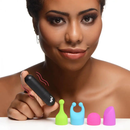 Bullet Vibrator Sex Toy for Women with 4 Attachments  Bullet Vibrators