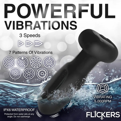 Bum Flick Silicone Vibrating and Flicking Butt Plug with Remote  Anal Plug Sex Toy