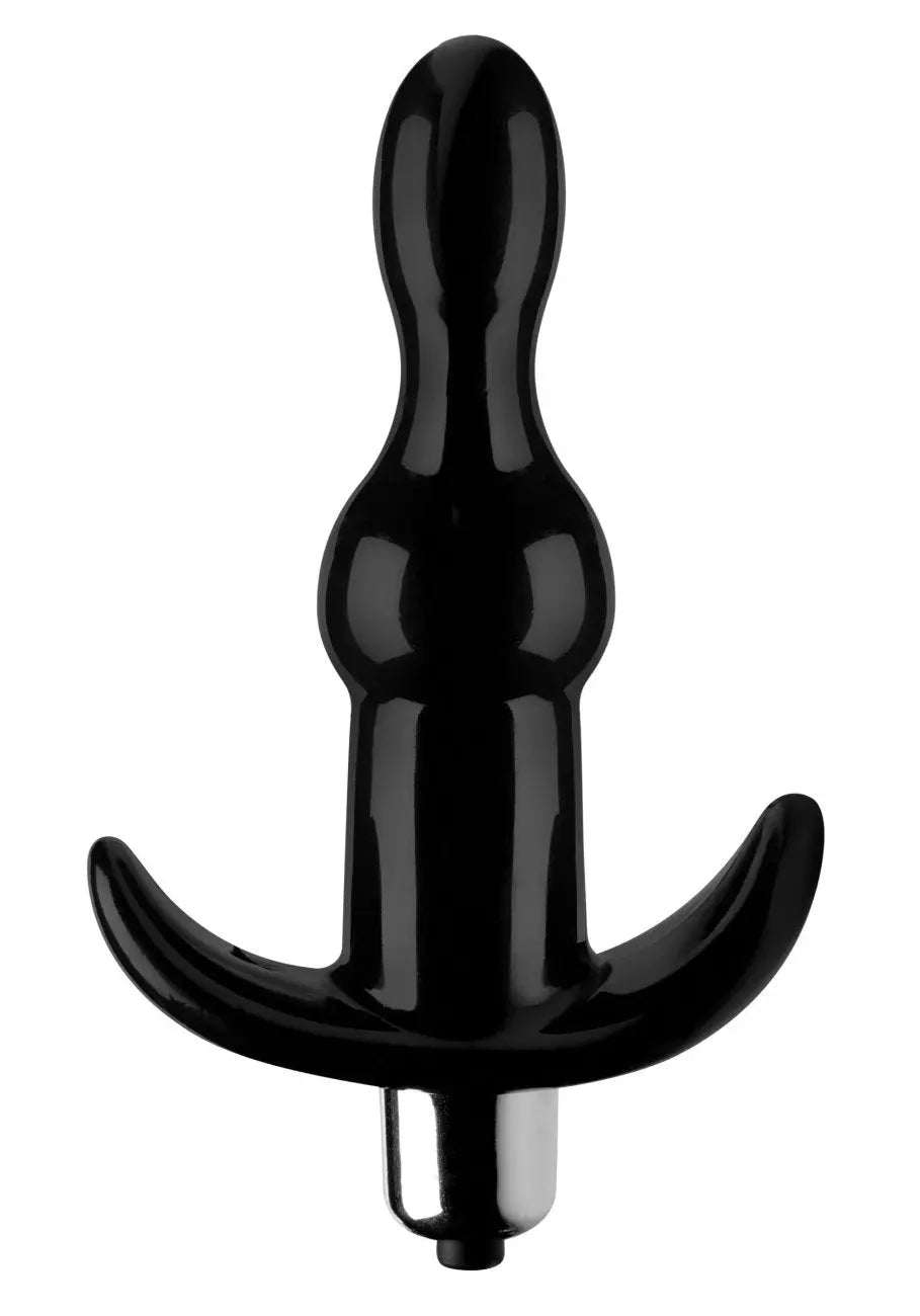 Bumpy Vibrating Anal Plug Sex Toy - Black  Vibrating Anal Sex Toy