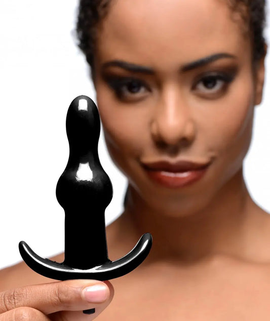 Bumpy Vibrating Anal Plug Sex Toy - Black  Vibrating Anal Sex Toy