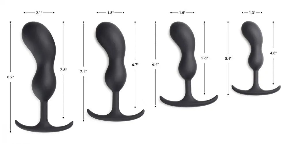 Butt Plug Anal Sex Toy Premium Silicone Weighted Prostate Plug - Large  Prostate Play