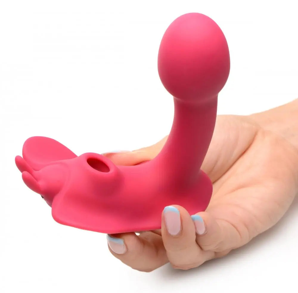 Butterfly Tease 10X Clitoral Suction Silicone Stimulator - Bound By Desire