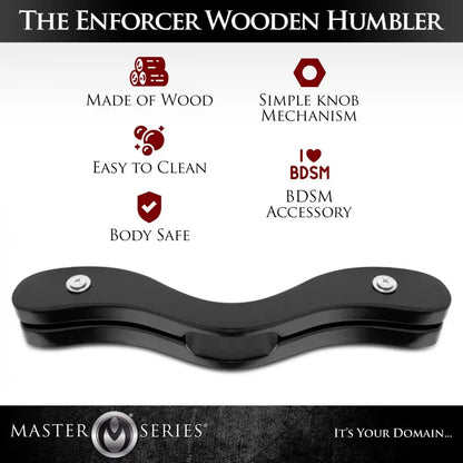 CBT Humbler Enforcer Black Wooden Bondage Humbler BDSM Tools  Bondage Gear