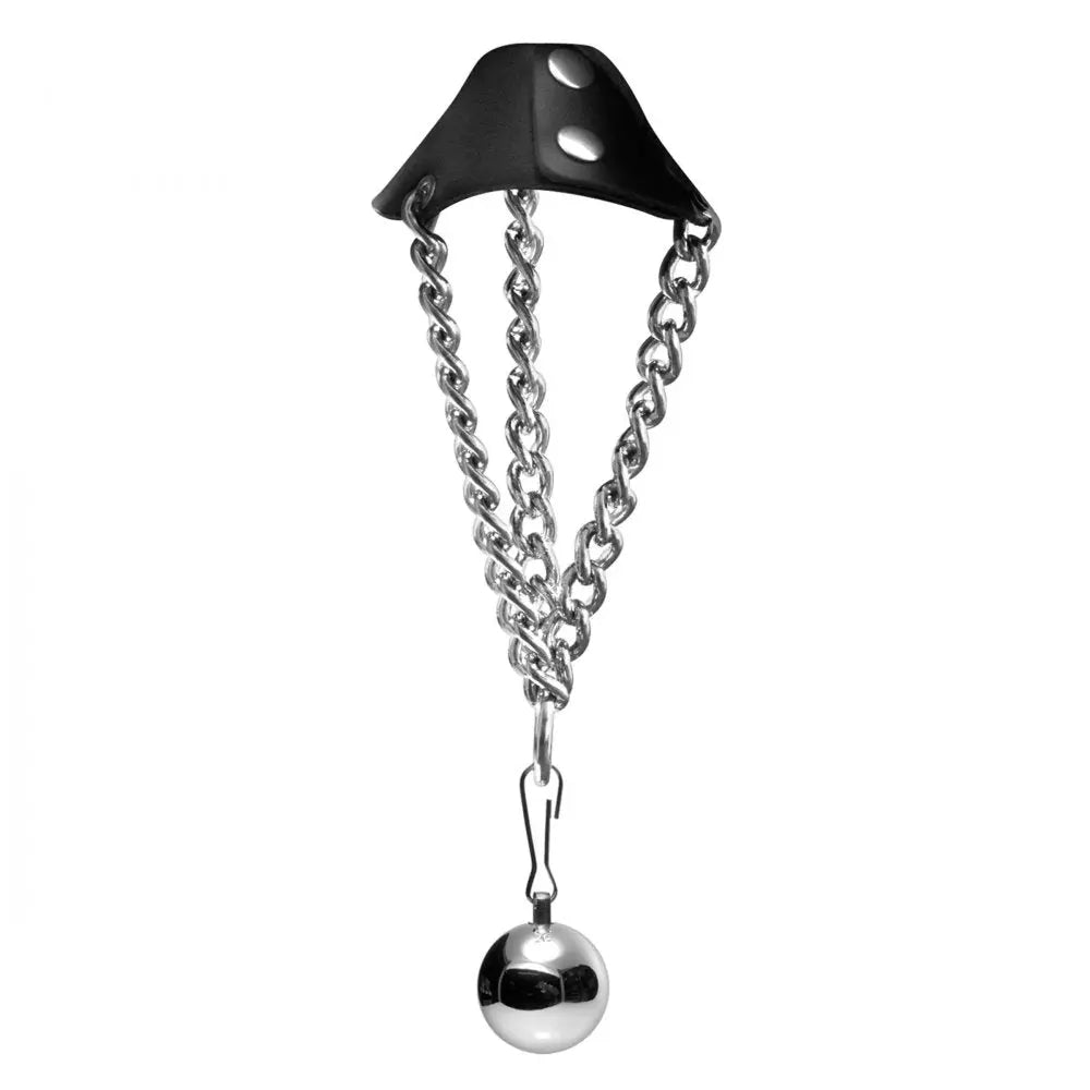 CBT Toys Parachute Ball Stretcher with Ball Weight Cock and Ball Torture BDSM  Cock and Ball Torture