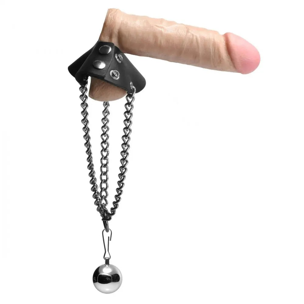 CBT Toys Parachute Ball Stretcher with Ball Weight Cock and Ball Torture BDSM  Cock and Ball Torture