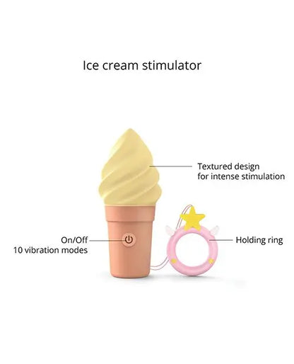 Cand’ice Ice Cream Vibrator – Compact Powerful Clitoral Stimulator  Clitoral Stimulators