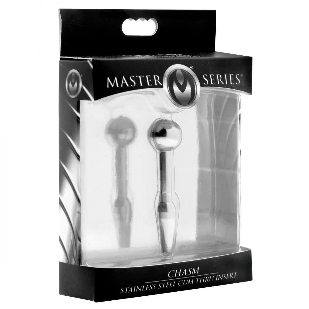 Chasm Stainless Steel Cum-Thru Urethral Insert  Penis Plug